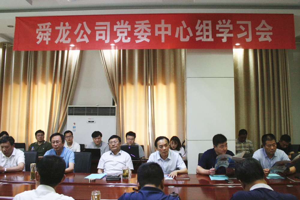 公司召开党委中心组理论学习扩大会暨淮舜物联一阶段项目演示汇报